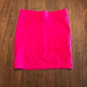 Hot pink skirt